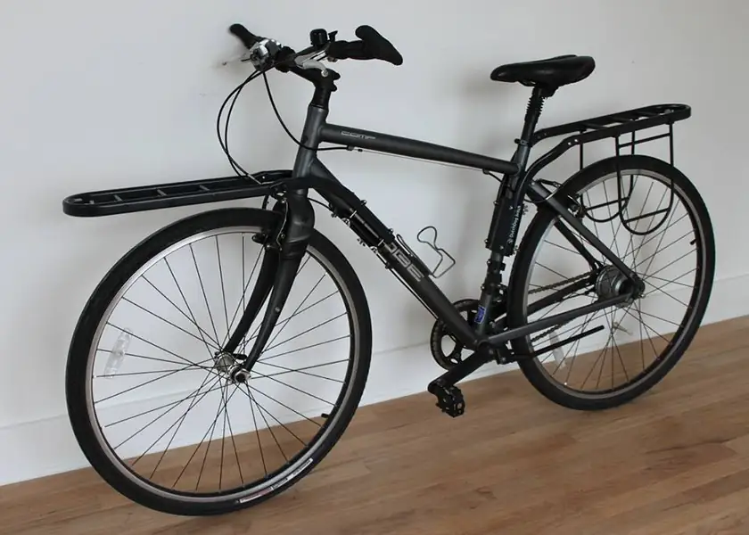 Gepaecktraeger fuer die Sattelstuetze am Mountainbike