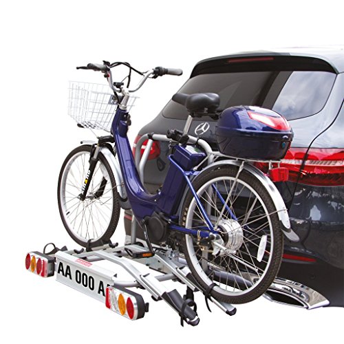 Fahrradträger Anhängerkupplung für 2 Elektrofahrräder Tech Pro Elektrobike + ELEMENT TRADE Sticker