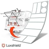 Luxshield Fahrradträger Heckträger Lackschutzfolie für Fahrradheckträger - Schutzpad Set - Transparente Selbstklebende Schutzfolie für alle PKW