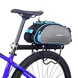 Lixada Fahrradtaschen Gepäckträger Wasserdicht Sitz Multifunktionale Tasche MTB Rennrad Rack Carrier 13L/25L